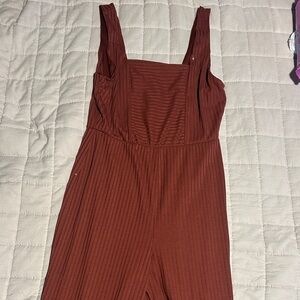 Wild Fable Rust Jumpsuit